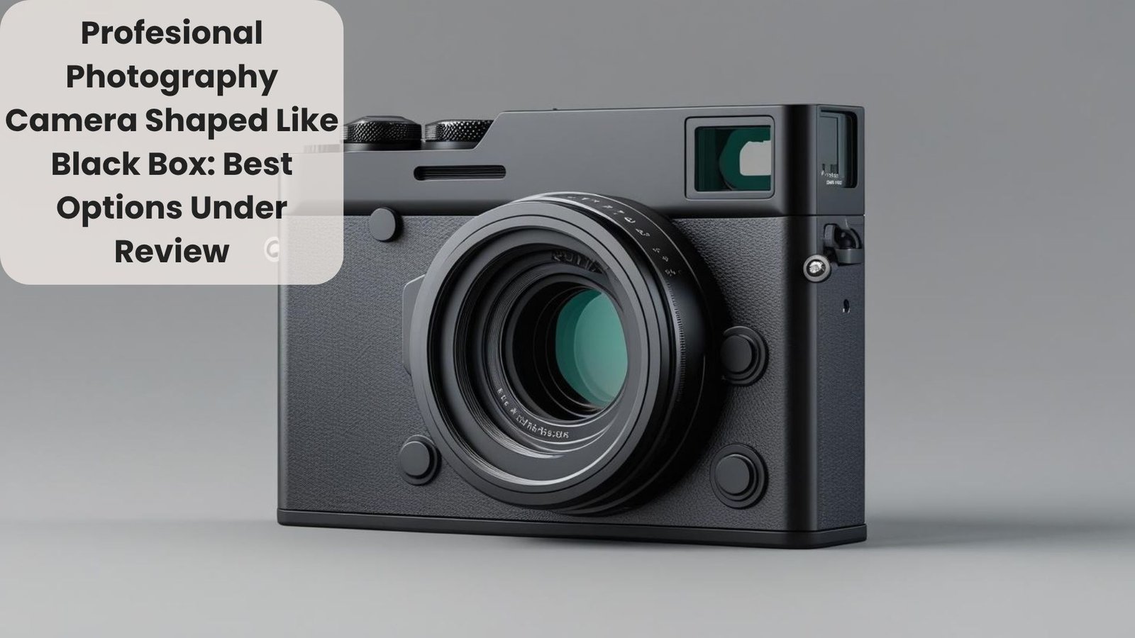 Profesional Photography Camera Shaped Like Black Box_ Best Options Under Review