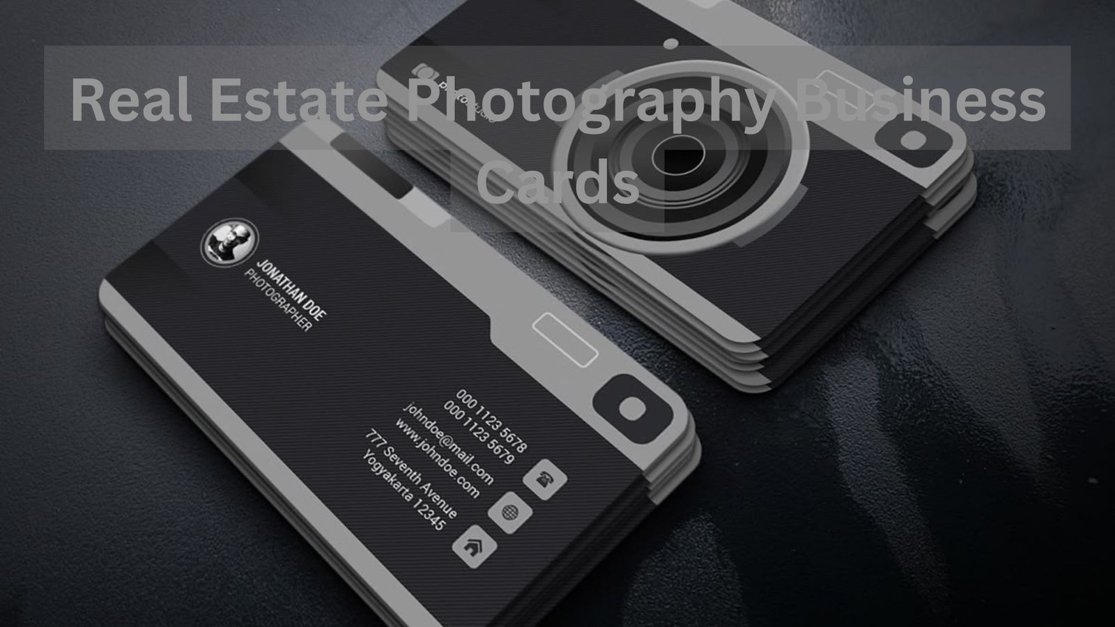 Real Estate Photography Business Cards