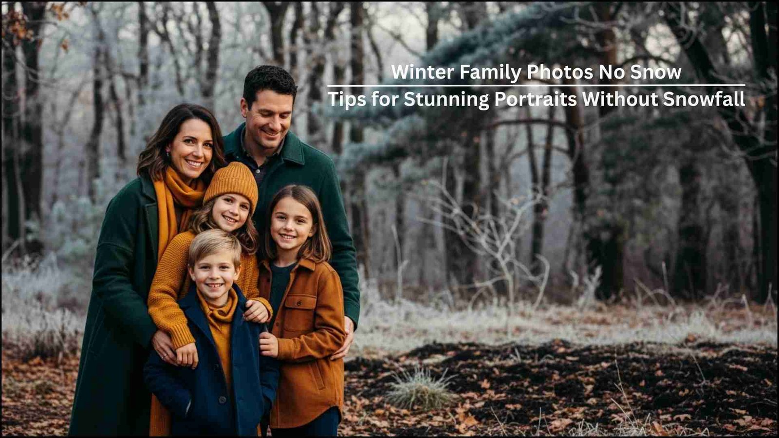 Winter Family Photos No Snow