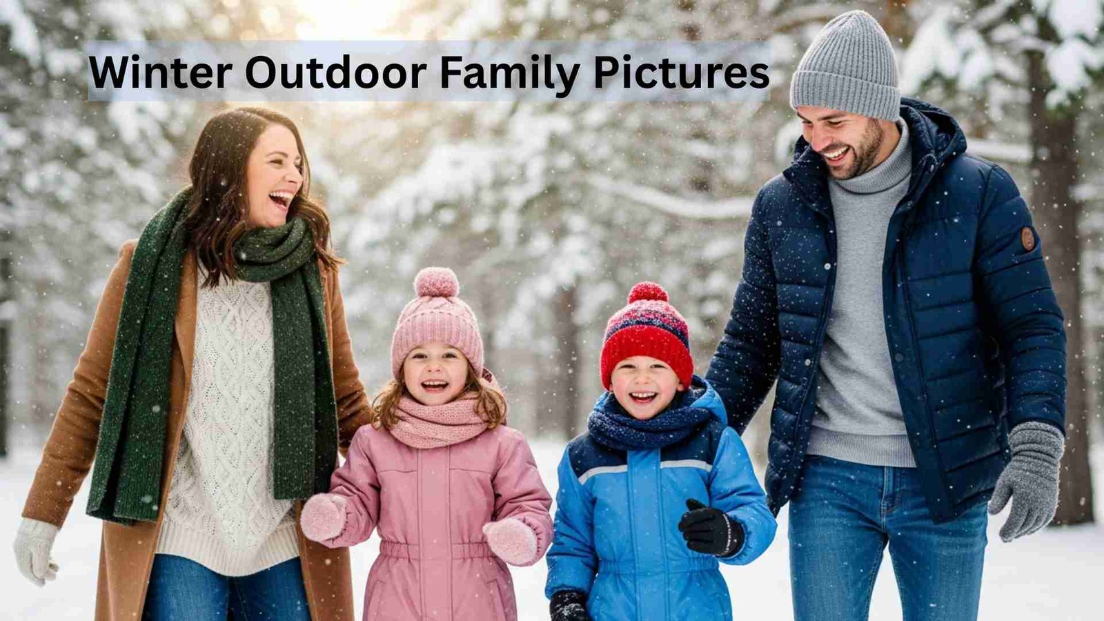 Winter Outdoor Family Pictures