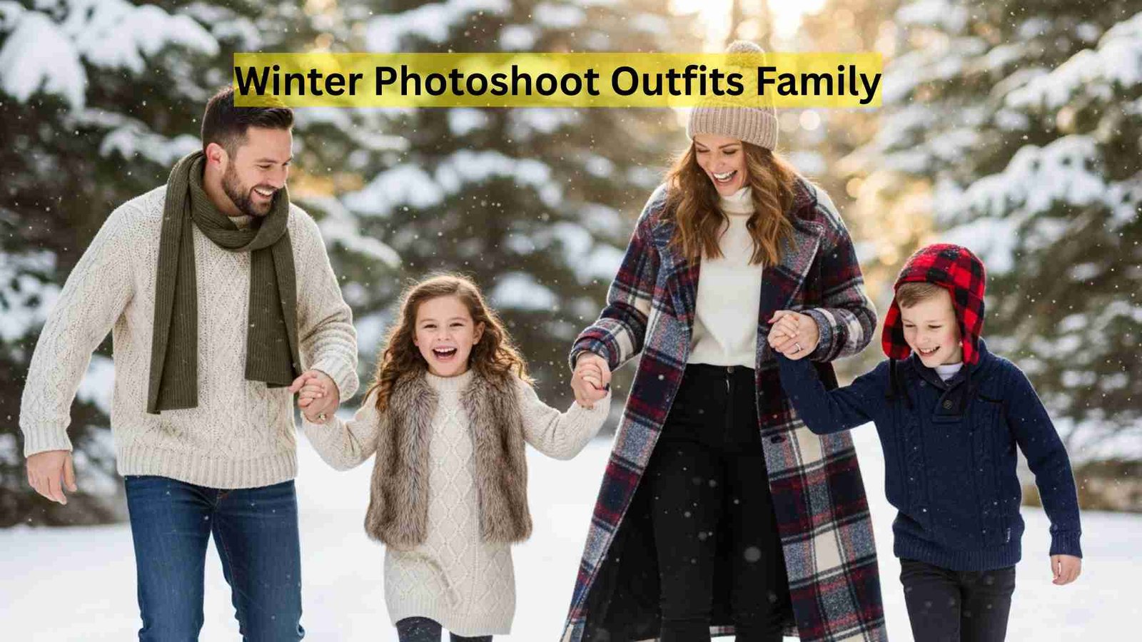 Winter Photoshoot Outfits Family