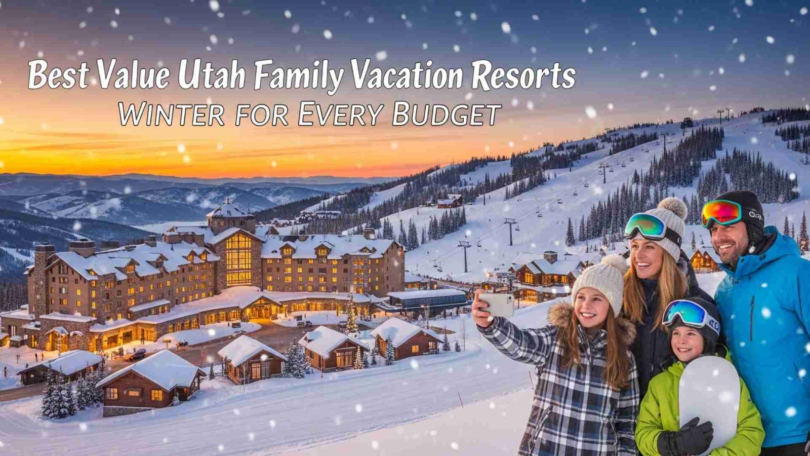 Utah Family Vacation Resorts Winter