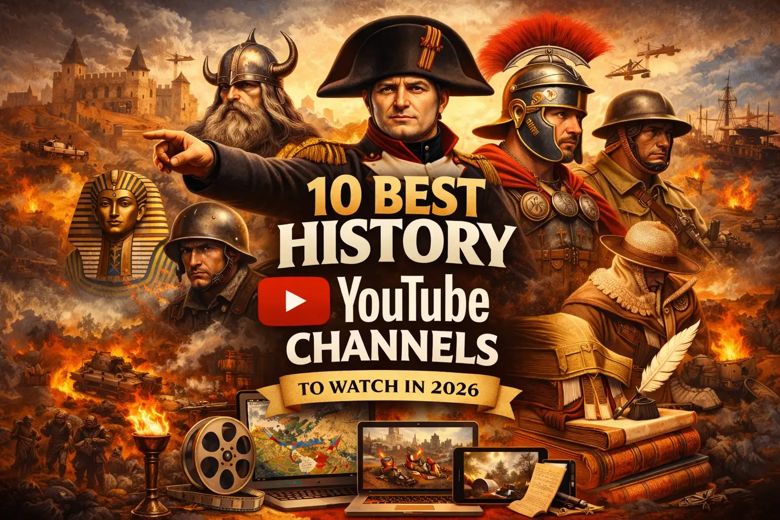 Best History Youtube Channels Featured Image