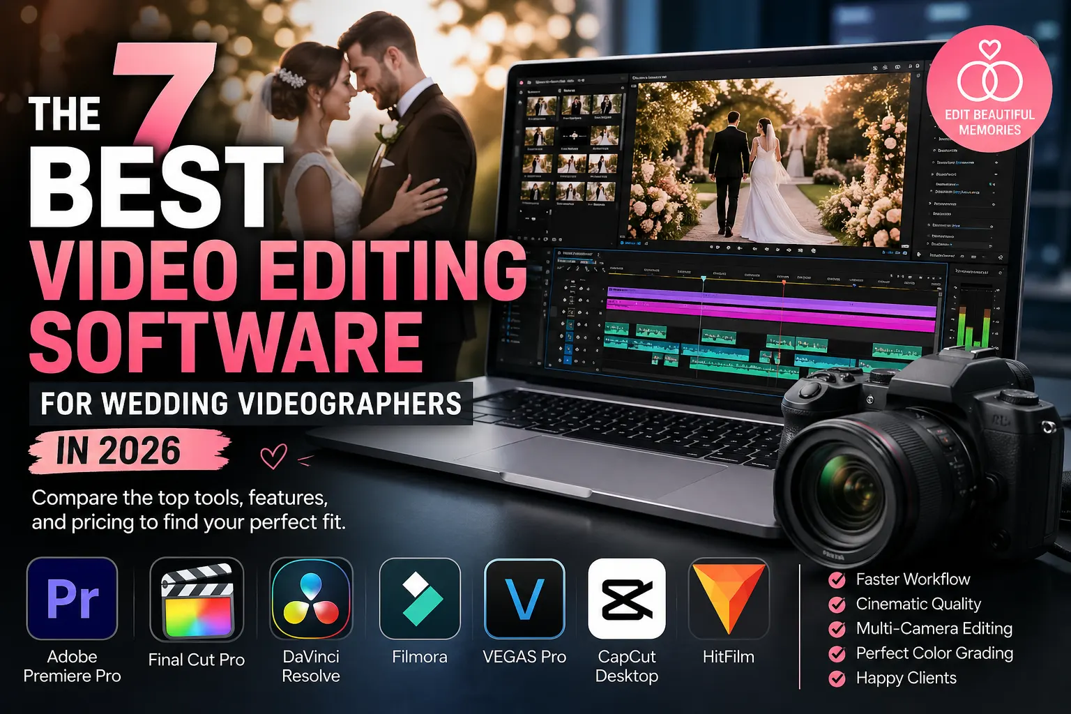 Best Video Editing Software for Wedding Videographers Featured Image